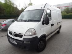 2005 05 Reg Vauxhall Movano Van. 2.5 Diesel. Medium Wheel Base High Roof. High security locks,