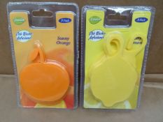 72 x Aromatize 3 Pack dish washer freshners. Includes Zesty Lemon & Sunny Orange! Great Smelling,
