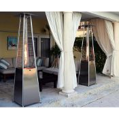 The BRAND NEW Garden Square Pyramid Flame Patio Heater features exceptional build quality