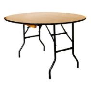 Qty 5 x 5ft Round banqueting tables used on 1 hire only very very good condition 18mm thick