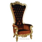 Absolom Roche Chair - Gold & Amber Velvet