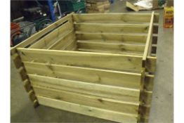 brand new Wooden Composter size 900mm x 900mm flat packed