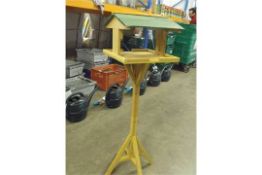 2 x flat packed wooden bird tables