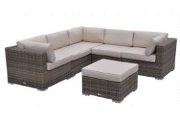 BRAND NEW & BOXED TOP QUALITY 6 Piece Corner Set 5mm half round wicker set.  The Florida Outdoor