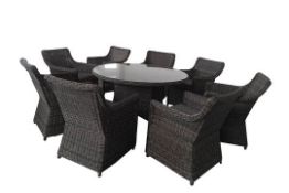 Balmoral Executive 7 Piece Dining Set. The Highest Quality Out Door Rattan Set for an ultimate