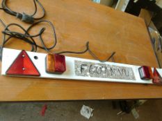 Towing back light board