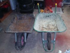 2 wheelbarrows