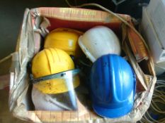 appx 15 workmens helmets various colours