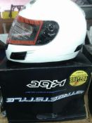 KCB motorcycle helmet, boxed new appears brand new & unused