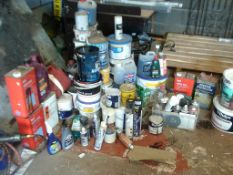 large amount of assorted liquids as pictured