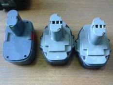 2 Makita 18V batteries, 1 other