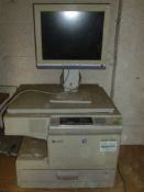 Ricoh printer and Flat screen computer monitor