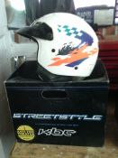 KCB motorcycle helmet, boxed
