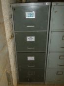 3 draw metal filing Cabinet green