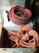quantity of tubing and heavy duty welding cable in box