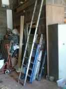4 sets of various size ladders