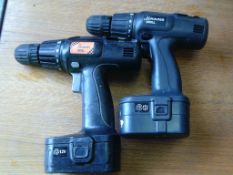 2 assorted 12V power drills