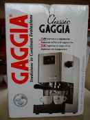 1x Gaggia Classic Espresso Machine - Brushed Stainless Steel. 
The Gaggia Classic is one of the best