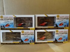 4 x Global Gizmos 3.0 Channel/Infra Red Remote Control Helicopters. 3 Channel, Remote Control,