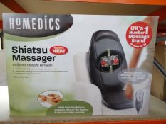 1 x Homedics Shiatsu Massager With Heat! Releaveds muscle tension. Penetrating heat for an