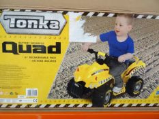 1 x Hasbro Tonka 6V Battery Opperated Kids Ride on Quad. RRP £70! Re-Chargable. Hours of fun for