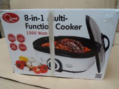 1 x Quest 8 in 1 Multi-Function Cooker. 1300 Watt. Adjustable temp. control, 5 litre removable bowl,