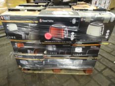 1 x Large Pallet (R14) to contain 58 x Russell Hobbs 2 toasters in various designs and colours.
