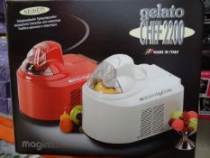 1 x Magimix Gelato Ice Cream Machine 2200. The large capacity Magimix Gelato Ice Cream Machine