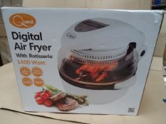 1 x Quest Digital Air Fryer with Rotisserie. 1400 Watt. 60 Minute timer, Thermostatically