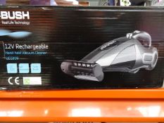 1 x Bush 12v Rechargeable Hand-Held Vacuum Cleaner UDI809. DC 12V, Wall mountable, Turbo Brush. High