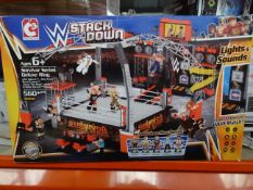 1 x W Stack Down Universe 560 Piece Survior series deluxe ring with ryback, john cena, brock lesnar,