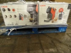1 x Pallet (R42) to contain 10 x AEG Lavazza AMODO MIO LM3100-U Set with milk frother!. •Features