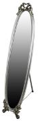 Description 

Cheval Small Bow Oval Freestanding Silver Mirror 

Mirror Size 128cm x 28cm in a
