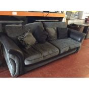 Absolutely great condition - slight signs of wear 

4 Seater DFS Charcoal Grey/Black Large