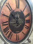 Brand New
 
Large 50x70cm Shabby Chic Distressed Vintage Harrogate  Company Wall Clock
 
Cottage