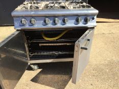 Used but in working order. Falcon Dominator G3101 gas six burner range sold as seen
 Falcon