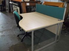 10 x Right Sided Beech Cantilever 1400mm Corner Desk 

Used but in absolutely great condition Made