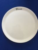 This sale is for 25 x  33cm round coupe shaped plates                          Porcelite crockery is