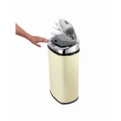 Morphy Richards 50-Litre Square Sensor Bin - Cream                            50-litre square sensor