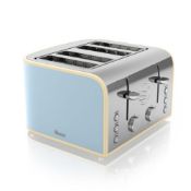 BRAND NEW BOXED - Swan Blue 1600W 4 Slice Toaster ST17010BLN BRAND NEW WITH A 2 YEAR GURANTEE