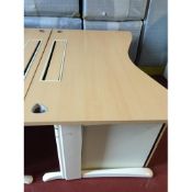 5 x Used but in absolutely fantastic condition 

High quality cantilever office wave desk complete
