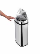 Morphy Richards 50-Litre Square Sensor Bin - Stainless Steel                            50-litre