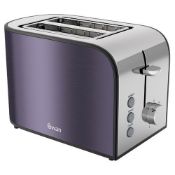 Swan 2 Slice Retro Toaster Plum - Brand New / Boxed / Full Guarantee