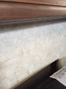 Ex - Display - High Quality Cream Fleck Marble Hearth and Back Panel (51