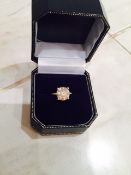 3.00ct diamond ring round solitaire set in 14k White gold