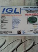 Collector's huge size of 1596.100 ct natural loose emerald comes with certificate