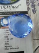 236.00 ct pear shape stunning topaz with certificate