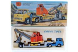 A Corgi Major Toys gift set number 27 1960s die cast machinery carrier with Bedford tractor unit and