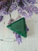 75.30 ct triangle shape natural loose emerald with certificate