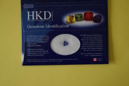 A 1.11 ct  Trillion Shape (7 x 7 mm) Violet  Genuine AAA Tanzanite Gemstone
Certified by Diamond